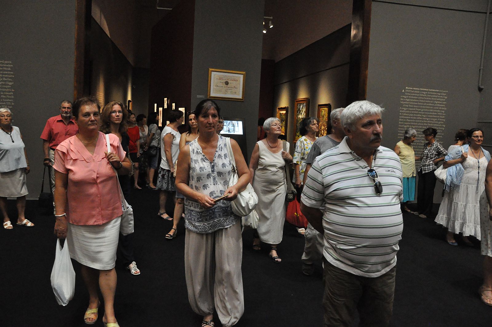 Szakmai vezetéssel lehetett megtekinteni a „Színek és színek megint” tárlatot